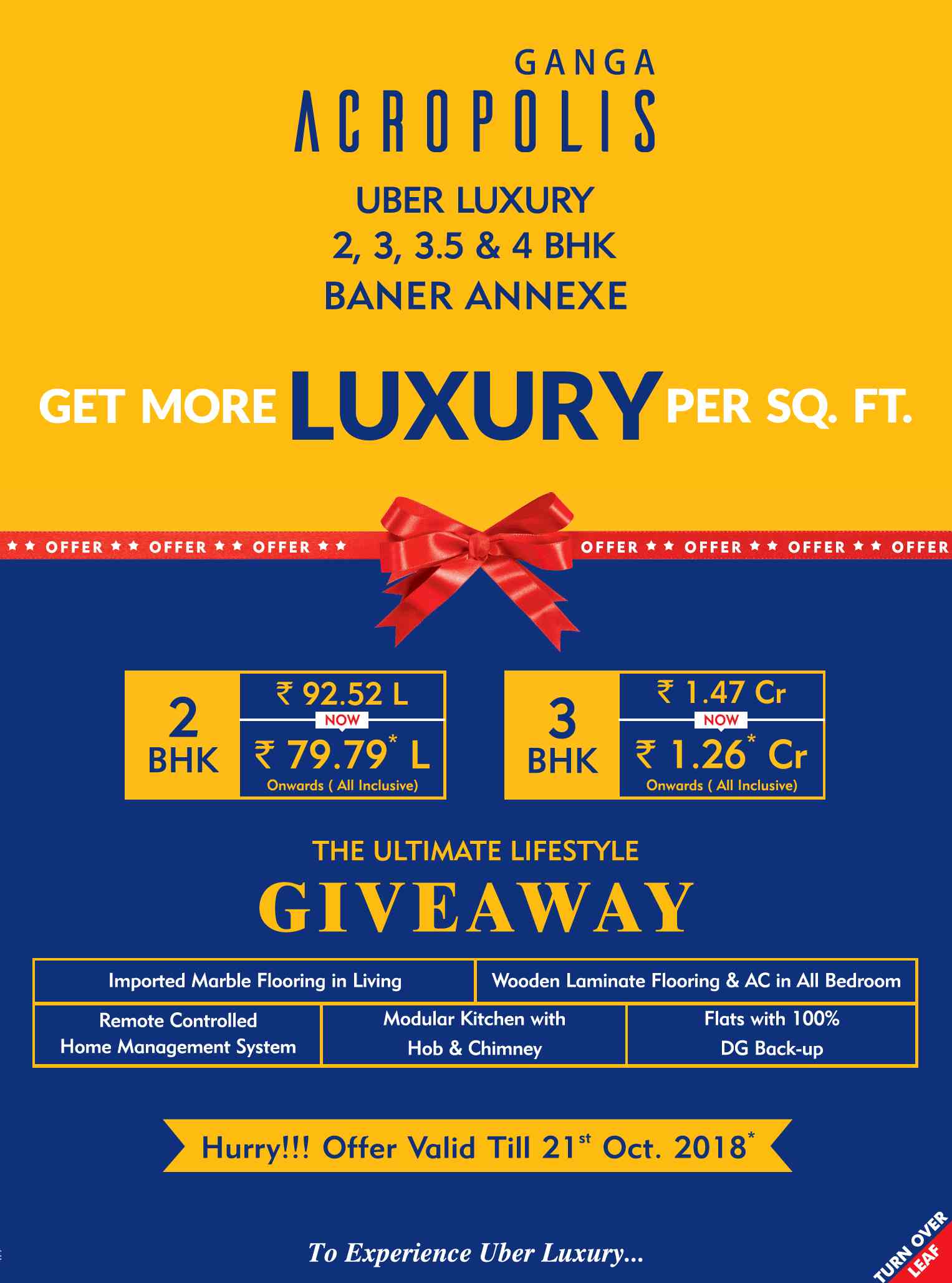 Book 2 & 3 BHK @ Rs 79.79 Lacs at Goel Ganga Acropolis in Baner, Pune